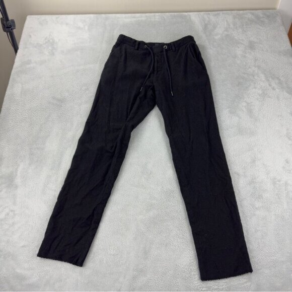 Hugo Boss Black 100% Wool Pants Mens Sz 30Rx27 Work Dress Pant Distressed - Picture 1 of 6